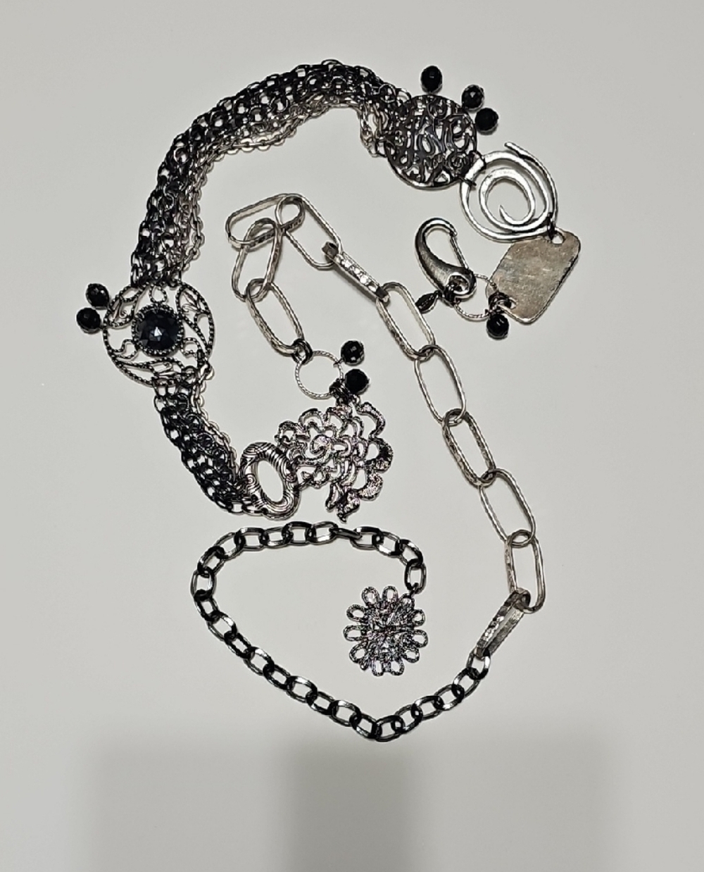 Chico's Mixed Metals Decorative Chain Waist Belt - Picture 10 of 12